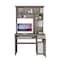 Tuhome 22.9 in. D X 70.8 in. H, 43.3 in. W X Laminate, Light Gray ELZ5720 - alternate 8